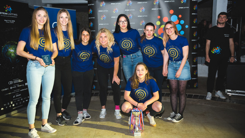 Naše studentice na STEM Games 2019...