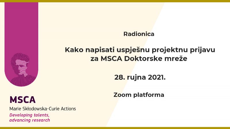 Najava radionice za pisanje...