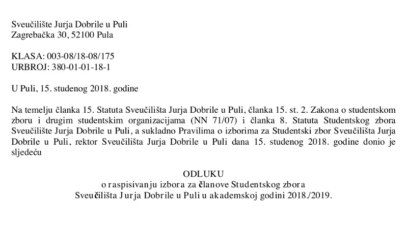 Raspisuju se izbori za članove...